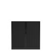 3700339995950-Armoire basse à rideau - L120 x H105 x P43 cm - corps noir/rideau noir-P_405247680_2-1