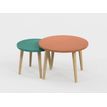 0404052551051-Lot de 2 tables basses - 60X42cm & 45X37cm - Terracotta  et Vert Sauvage--0