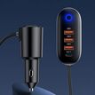 6958444901237-Chargeur voiture - allume-cigare - 156 W - 3 x USB et 1 x USB-C--1