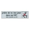 40581880-Pickup - Plaque de signalisation - 165 x 44 mm - prière de ne rien jeter-P_4058188_1-0