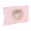 Exacompta Ellipse - Album photos à spirale 32 x 22 cm - 50 pages - rose