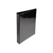 Exacompta Kreacover - Classeur à anneaux personnalisable - Dos 38 mm - A4 Maxi - pour 100 feuilles - noir - 3 pochettes extérieures
