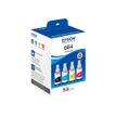 8715946685205-Epson EcoTank 664 - pack de 4 - noir, jaune, cyan, magenta - réservoir d'encre original-Angle gauche-1