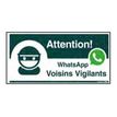 8711234129932-Pickup - Panneau de signalisation - 300 x 150 mm - Whatsapp voisins vigilants-Avant-0
