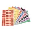 Apli - 10 feuilles gommettes rondes - coloris assortis