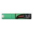 UNI CHALK - Marqueur craie - pointe biseau large - vert fluo