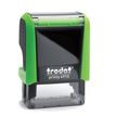 Tampon personnalisé avec 2 lignes - zone d'impression 26 x 9 mm - Trodat Printy 4910 vert