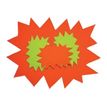 Apli Agipa - 10 éclatés fluo effaçables - jaune/orange - 24 x 32 cm