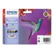 8715946330723-Epson T0807 Colibri - Pack de 6 - noir, cyan, cyan clair, magenta, magenta clair, jaune - cartouch-Avant-1
