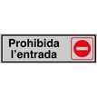 8435080908458-Rotulauto - Signe - entrée interdite - rectangulaire - 180 x 60 mm - métal - or-P_500672_1-0