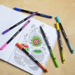 3086123671553-BIC Intensity - Kit d’Écriture avec 8 Stylos Feutres (4 pointe fine et 4 pointe moyenne) + 1 Carnet de Notes « B--2