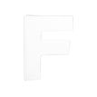 3609510007355-Décopatch - Lettre de décoration - F - petit - 12 cm - blanc - papier mâché-Avant-0