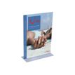 Promocome - Porte-visuel de comptoir en "T" - A5 recto/verso