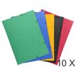 3130636595001-Exacompta - 10 Chemises à 3 rabats - A3 - couleurs assorties--0