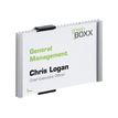 4005546400037-Durable Info Sign - Plaque de porte personnalisable - A6-Angle gauche-4
