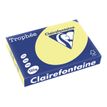 Clairefontaine Trophée - Papier couleur - A4 (210 x 297 mm) - 120 g/m² - Ramette de 250 feuilles - jonquille