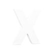 3609510007539-Décopatch - Lettre de décoration - X - petit - 12 cm - blanc - papier mâché-Angle gauche-0