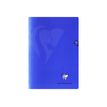 Clairefontaine Mimesys - Cahier polypro A4 (21x29,7 cm) - 96 pages - grands carreaux (Seyes) - bleu marine