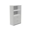 8427951996466-rocada STORE - Bibliothèque - 2 tiroirs - mélamine - gris, aluminium-P_622444_1-0