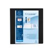 Exacompta Kreacover - Classeur à anneaux personnalisable - Dos 86 mm - A4 Maxi - noir - 3 pochettes extérieures