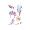 3532431950526-Graine Creative - lot de 6 patchs textiles thermocollants motif etnique-Avant-0