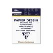 3329680960235-Clairefontaine - Bloc dessin - 20 feuilles - A4 - 224 gr - blanc-Avant-0