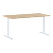 Table de réunion modulaire YES ! - 140 cm - Pieds blancs - Chêne