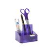 5018505028905-Rapesco - Pot à crayons violet transparent-Angle gauche-0