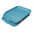 Leitz Cosy - 2 Corbeilles à courrier plastique - bleu