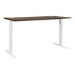Bureau - YES ! - 120 cm - pieds ajustables blancs - Chêne royal