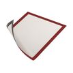 4005546406831-Durable Duraframe Magnetic - 5 Cadres d'affichage magnétiques - A3 - rouge - pour surfaces -Angle droit-1
