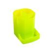 9002493094048-Exacompta Mini-Octo - Pot à crayons vert anis translucide-Angle gauche-1