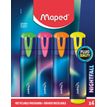 3154147407004-Maped Nightfall - Pack de 4 surligneurs - couleurs assorties--0