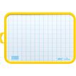 3086120002107-BIC - Ardoise Velleda blanche - 19 x 26 cm - double face grands carreaux (seyes) - cadre jaune--0