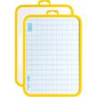 3086120002107-BIC - Ardoise Velleda blanche - 19 x 26 cm - double face grands carreaux (seyes) - cadre jaune--2
