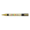 3296280033372-Uni POSCA PC-3M - Pack de 4 marqueurs - noir, argent, blanc, or-Angle gauche-2