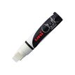 UNI CHALK - Marqueur craie - pointe extra large - blanc