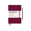 Leuchtturm1917 - Carnet de notes rigide - composition B5 - ligné - bordeaux