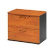 Rangement bas JAZZ+ - L80 x H71 x P48 - 2 tiroirs - Aulne