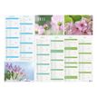 Oberthur Fleurs - Calendrier 6 mois par face - 21 x 27 cm