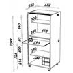 3253311400022-Armoire à rideaux ORGA - 2 tiroirs - H140 cm - Blanc-P_79355312_5-3