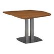 3483600219534-Table de réunion semi-ovale SLIVER - L102 x H75 x P115 - Noyer et bronze-P_79365942_1-0