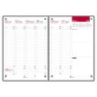 3147284770216-Agenda à élastique Office - 1 semaine sur 2 pages - 15 x 21 cm - gris/rouge - Oxford--1