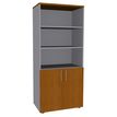 2012348123721-Bibliothèque IDRA/DUAL  avec 2 portes basses - L80 x H180 x P47 - Corps alu - Portes et de-P_79377094_1-0