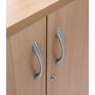 3253310174603-Armoire basse IDRA/DUAL - H72 x L80 x P47 - 2 portes - Corps blanc - Dessus et portes imita-P_79377101_2-1