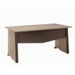 3483600448361-Bureau MAMBO - 140 cm - Pieds panneaux - Chêne/chocolat-P_79381460_1-0