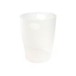 Exacompta Ecobin - Corbeille à papier 15L - blanc glacé translucide