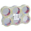 Tesapack Basic - 6 Rubans adhésifs d'emballage - 50 mm x 66 m - transparent