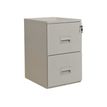 Classeur 2 tiroirs pour dossiers suspendus - 68 x 42 x 54 cm - gris