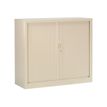 3219095805033-Armoire basse monobloc à rideaux GENERIC - 100 x 120 x 43 cm - beige-P_79401208_2-0